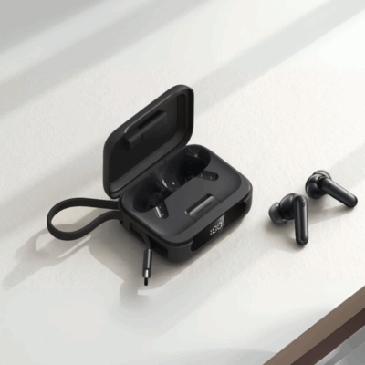 Tai nghe Soundcore A3937 P41i Bluetooth kiêm sạc dự phòng 3000mAh tích hợp cáp sạc type C - Trải nghiệm sự tiện lợi tối đa với <strong>Tai nghe Soundcore A3937 P41i</strong>, giải pháp 2 trong 1 độc đáo cho người dùng hiện đại. Thưởng thức chất âm BassUp mạnh mẽ, sống động đặc trưng từ Soundcore trong một thiết kế tai nghe nhỏ gọn, thoải mái. Điểm nhấn đột phá là hộp sạc dung lượng khủng 3000mAh, không chỉ cung cấp thời lượng pin cực dài cho tai nghe mà còn hoạt động như một viên sạc dự phòng nhỏ gọn cho điện thoại của bạn. Đặc biệt, hộp sạc còn tích hợp sẵn cáp sạc Type-C, giúp bạn không bao giờ phải lo lắng về việc quên dây cáp. Kết nối Bluetooth ổn định, điều khiển cảm ứng thông minh, <strong>Tai nghe Soundcore A3937 P41i</strong> là người bạn đồng hành không thể thiếu trong mọi hành trình, từ công việc đến giải trí