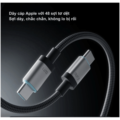 Cáp Sạc Cuktech No.10 2in1 100W – C2C515 - Đơn giản hóa cuộc sống số của bạn với <strong>Cáp Cuktech No.10 2in1</strong> (C2C515), sợi cáp đa năng thay thế cho mọi nhu cầu sạc của bạn. Thiết kế 2 trong 1 thông minh tích hợp đầu cắm USB-C và Lightning trên cùng một sợi cáp, cho phép bạn sạc luân phiên cho cả iPhone, iPad và các thiết bị Android, MacBook chỉ với một thao tác. Hỗ trợ công suất sạc Power Delivery lên đến 100W qua cổng USB-C và sạc nhanh tối ưu cho các thiết bị Apple, đây là giải pháp năng lượng tốc độ cao và cực kỳ hiệu quả. Với lớp vỏ bện nylon siêu bền và lõi cáp chất lượng cao, <strong>Cáp Cuktech No.10 2in1</strong> không chỉ tiện lợi mà còn là một khoản đầu tư bền bỉ cho mọi thiết bị của bạn.
