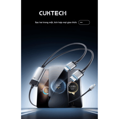 Cáp Sạc Cuktech No.10 2in1 100W – C2C515