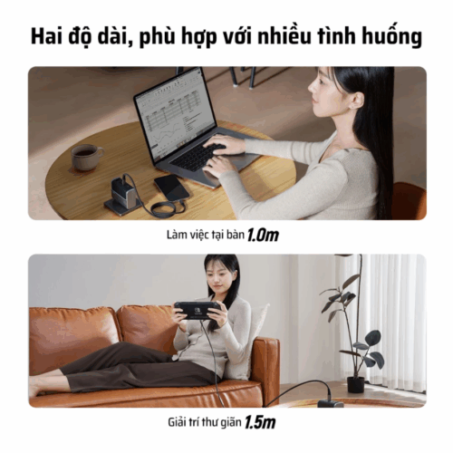 Cáp sạc Cuktech C to C 6A 240W từ tính (CMC610) - Hình ảnh 9
