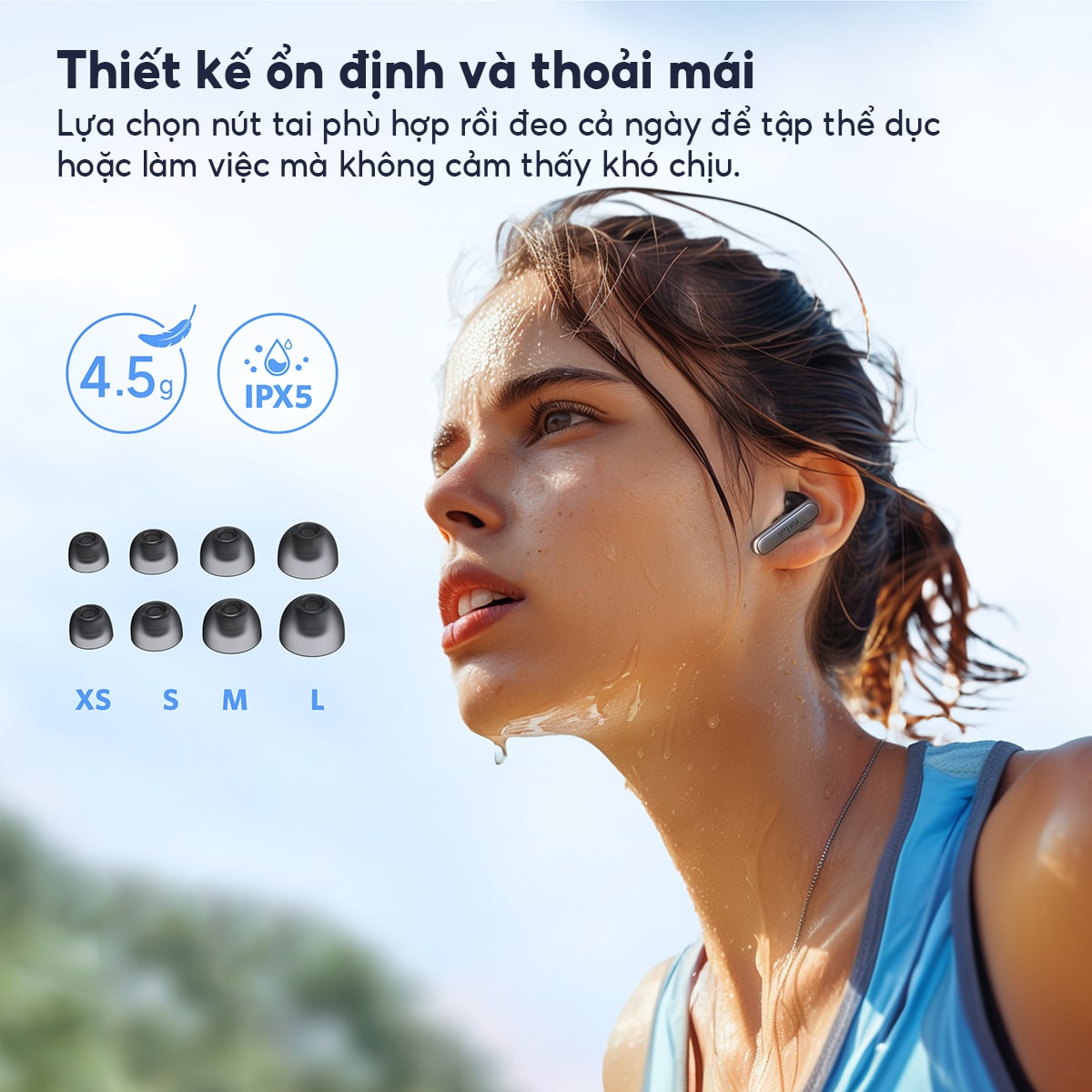 Tai nghe Bluetooth Earfun Air 2 NC Tai nghe Bluetooth Earfun Air 2 NC - Loại bỏ mọi phiền nhiễu và đắm chìm trong thế giới âm thanh của riêng bạn với tai nghe <strong>Earfun Air 2 NC</strong>. Tích hợp công nghệ chống ồn chủ động (ANC) Hybrid QuietSmart™ 2.0 hàng đầu, sản phẩm có khả năng loại bỏ hiệu quả tiếng ồn môi trường lên đến 43dB, mang lại không gian tĩnh lặng tuyệt đối. Chất lượng âm thanh đạt chuẩn Hi-Res Audio, kết hợp cùng hệ thống 6 micro chống ồn, đảm bảo âm nhạc sống động và cuộc gọi trong như pha lê. Với kết nối đa điểm thông minh, thời lượng pin bền bỉ và khả năng tùy chỉnh qua App, <strong>Earfun Air 2 NC</strong> là lựa chọn hoàn hảo để bạn tập trung làm việc và tận hưởng giải trí đỉnh cao.