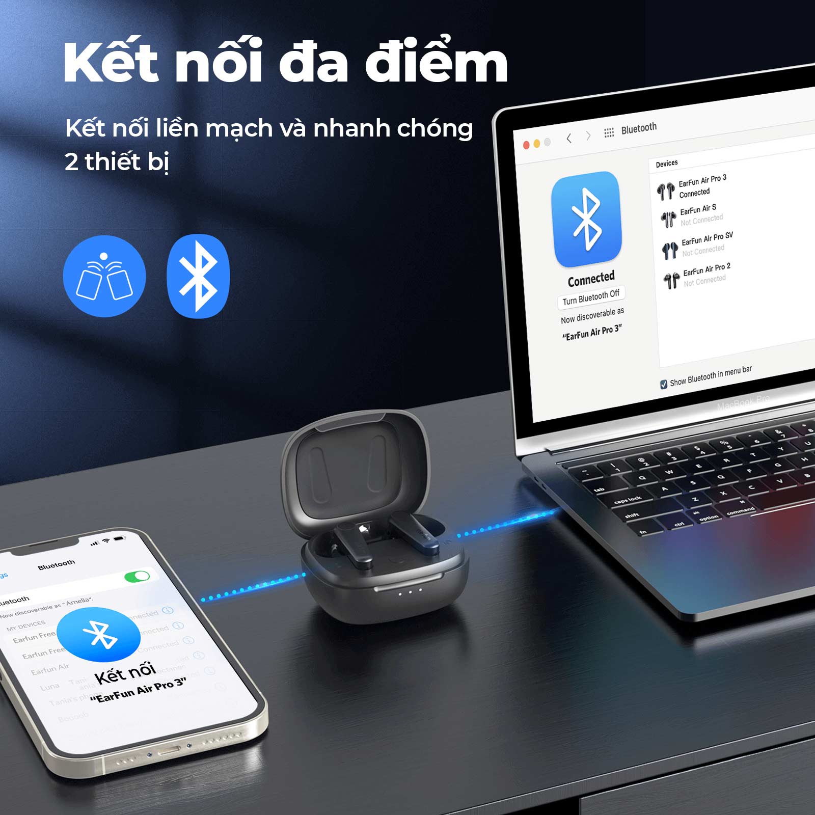 Tai nghe Bluetooth Earfun Air Pro 3 -