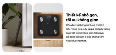 Cân Điện Tử Thông Minh Eufy A1 - Theo Dõi Sức Khỏe Toàn Diện, Chính Xác - Khám phá ngay <strong>Cân điện tử thông minh eufy A1</strong>, trợ lý sức khỏe đắc lực cho cả gia đình bạn. Với thiết kế tinh tế, mặt kính cường lực sang trọng, <strong>eufy A1</strong> không chỉ là một chiếc cân mà còn là thiết bị theo dõi sức khỏe toàn diện. Sản phẩm có khả năng phân tích đến 12 chỉ số cơ thể quan trọng như cân nặng, BMI, tỷ lệ mỡ, khối lượng xương, cơ... Dữ liệu được đồng bộ hóa dễ dàng qua Bluetooth với ứng dụng EufyLife, tương thích với các ứng dụng sức khỏe phổ biến khác như Apple Health, Google Fit. Với khả năng lưu trữ dữ liệu cho 16 người dùng, <strong>eufy A1</strong> là lựa chọn hoàn hảo để mọi thành viên cùng nhau xây dựng lối sống lành mạnh.