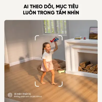 Camera trong nhà Eufy Indoor S350 - Trải nghiệm đỉnh cao an ninh gia đình với <strong>Camera trong nhà Eufy Indoor S350</strong>. Sản phẩm đột phá với hệ thống camera kép, bao gồm một ống kính góc rộng 4K và một ống kính tele 2K, mang đến độ phân giải siêu nét và khả năng zoom lai 8x ấn tượng. Nhờ đó, bạn có thể quan sát chi tiết mọi sự vật ở khoảng cách xa. Với khả năng xoay 360°, <strong>Eufy Indoor S350</strong> dễ dàng bao quát toàn bộ không gian mà không có điểm mù. Công nghệ AI thông minh tự động theo dõi chuyển động của người và vật nuôi, kết hợp cùng tầm nhìn đêm rõ nét, đảm bảo an ninh 24/7. Lưu trữ linh hoạt qua thẻ nhớ mà không cần trả phí hàng tháng, <strong>Eufy Indoor S350</strong> là lựa chọn hoàn hảo để giám sát con trẻ, thú cưng và bảo vệ ngôi nhà của bạn.