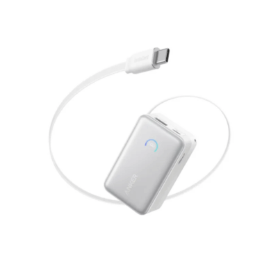 Củ sạc dự phòng Anker Nano Power Bank- A1638 10000mAh - Tích hợp cáp sạc nhanh USB-C 45W, Siêu nhỏ gọn, Màn hình thông minh