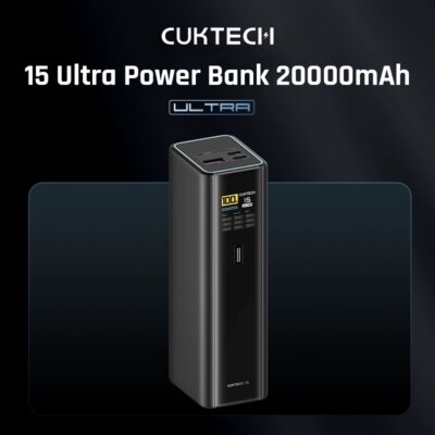 Pin dự phòng Cuktech No.15 Ultra 20000mAH 210W PD3– PB200U - Trải nghiệm sức mạnh vượt trội với <strong>pin dự phòng Cuktech 20.000mAh No.15 Ultra</strong> (PB200U) với tổng công suất lên đến 210W. Tích hợp công nghệ sạc nhanh tiên tiến nhất PD3.1 140W, sạc đầy 53% pin MacBook Pro 16" chỉ trong 30 phút. Dung lượng khủng 20.000mAh đảm bảo năng lượng cho cả ngày dài làm việc và giải trí. Sản phẩm được trang bị màn hình màu TFT 1.3-inch hiển thị đầy đủ thông số sạc, 3 cổng ra (2 Type-C, 1 USB-A) cho phép sạc đồng thời nhiều thiết bị. Thiết kế nhỏ gọn, an toàn trên máy bay, Cuktech No.15 Ultra là người bạn đồng hành lý tưởng cho mọi chuyến đi, đáp ứng mọi nhu cầu sạc từ laptop, điện thoại đến các thiết bị nhỏ. Hãy sở hữu ngay <strong>pin dự phòng Cuktech 20.000mAh No.15 Ultra</strong> để không bao giờ bị gián đoạn công việc.
