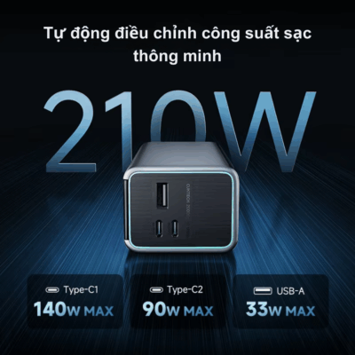 Pin dự phòng Cuktech No.15 Ultra 20000mAH 210W PD3– PB200U - Trải nghiệm sức mạnh vượt trội với <strong>pin dự phòng Cuktech 20.000mAh No.15 Ultra</strong> (PB200U) với tổng công suất lên đến 210W. Tích hợp công nghệ sạc nhanh tiên tiến nhất PD3.1 140W, sạc đầy 53% pin MacBook Pro 16" chỉ trong 30 phút. Dung lượng khủng 20.000mAh đảm bảo năng lượng cho cả ngày dài làm việc và giải trí. Sản phẩm được trang bị màn hình màu TFT 1.3-inch hiển thị đầy đủ thông số sạc, 3 cổng ra (2 Type-C, 1 USB-A) cho phép sạc đồng thời nhiều thiết bị. Thiết kế nhỏ gọn, an toàn trên máy bay, Cuktech No.15 Ultra là người bạn đồng hành lý tưởng cho mọi chuyến đi, đáp ứng mọi nhu cầu sạc từ laptop, điện thoại đến các thiết bị nhỏ. Hãy sở hữu ngay <strong>pin dự phòng Cuktech 20.000mAh No.15 Ultra</strong> để không bao giờ bị gián đoạn công việc.
