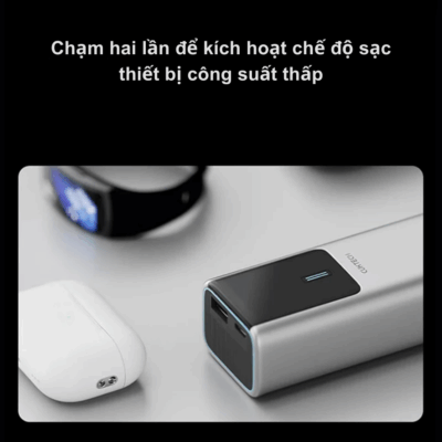 Pin sạc dự phòng Cuktech No.10 Power Bank 10.000mAh 150W (PB100P) - Trải nghiệm tốc độ sạc chưa từng có với <strong>Cuktech No.10 Power Bank 10.000mAh 150W</strong> (PB100P), viên pin dự phòng nhỏ gọn nhưng sở hữu sức mạnh bùng nổ. Đây là sản phẩm duy nhất trên thị trường hỗ trợ sạc siêu nhanh Mi Turbo Charge lên đến 120W qua cổng USB-A, sạc đầy Xiaomi 13 Pro chỉ trong 19 phút. Không chỉ vậy, cổng USB-C còn cung cấp công suất PD 100W mạnh mẽ, đủ sức nạp năng lượng cho cả MacBook Pro và các dòng laptop khác. Với dung lượng 10.000mAh, thiết kế hình trụ độc đáo và màn hình màu TFT hiển thị thông số chi tiết, <strong>Cuktech No.10 Power Bank 10.000mAh 150W</strong> là giải pháp năng lượng đỉnh cao, là "vũ khí bí mật" cho các tín đồ công nghệ, đặc biệt là người dùng hệ sinh thái Xiaomi.