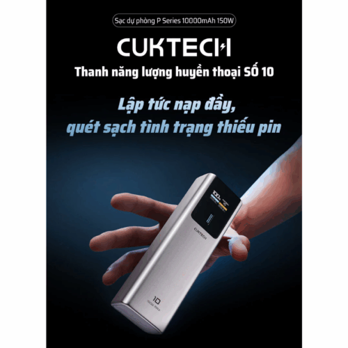 Pin sạc dự phòng Cuktech No.10 Power Bank 10.000mAh 150W (PB100P) - Hình ảnh 8