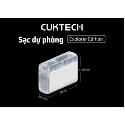 Pin sạc dự phòng Cuktech 10.000mAh Power Bank 30W (PB100S)