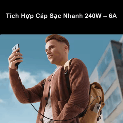 Pin sạc dự phòng Cuktech 15 SE Power Bank 20.000mAh 85W (PB200) - <strong>Cuktech 15 SE Power Bank 20.000mAh 85W</strong> (PB200) là phiên bản tinh gọn đầy mạnh mẽ, mang đến giải pháp sạc hiệu quả cho người dùng hiện đại. Với dung lượng lớn 20.000mAh, viên pin này đảm bảo cung cấp năng lượng dồi dào cho nhiều ngày sử dụng. Sản phẩm sở hữu 3 cổng sạc (2 USB-C, 1 USB-A) với tổng công suất lên đến 85W, trong đó cổng USB-C1 cung cấp công suất PD 67W, đủ sức sạc nhanh cho cả laptop và MacBook. Thiết kế dạng "cột năng lượng" độc đáo, cầm nắm chắc tay cùng màn hình LED hiển thị dung lượng pin trực quan. Tương thích rộng rãi với các chuẩn sạc nhanh phổ biến như PD3.0, PPS, QC3.0, <strong>Cuktech 15 SE Power Bank 20.000mAh 85W</strong> là sự lựa chọn thông minh, cân bằng hoàn hảo giữa hiệu năng, thiết kế và giá trị.  