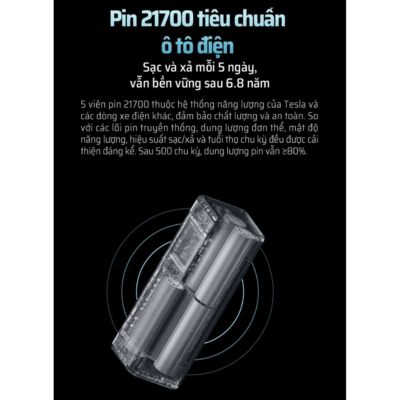 Pin sạc dự phòng Cuktech 20 Power Bank 25.000mAh 210W (P23) - Phá vỡ mọi giới hạn, <strong>Cuktech 20 Power Bank 25.000mAh 210W</strong> (P23) không chỉ là pin dự phòng, mà là một trạm sạc di động đích thực. Với dung lượng khủng 25.000mAh và tổng công suất đầu ra lên đến 210W, sản phẩm sẵn sàng cung cấp năng lượng cho mọi thiết bị của bạn. Cổng USB-C1 tiên phong với công nghệ PD3.1, cung cấp công suất 140W mạnh mẽ để sạc cho cả MacBook Pro 16". Thiết kế trong suốt độc đáo theo phong cách Cyberpunk, kết hợp với màn hình màu TFT hiển thị thông số chi tiết, mang đến trải nghiệm đẳng cấp. Ba cổng sạc đa dụng, khả năng sạc lại siêu tốc 110W và tiêu chuẩn an toàn bay, <strong>Cuktech 20 Power Bank 25.000mAh 210W</strong> là sự lựa chọn không thể thay thế cho các chuyên gia sáng tạo và tín đồ công nghệ.