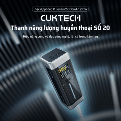 Pin sạc dự phòng Cuktech 20 Power Bank 25.000mAh 210W (P23)