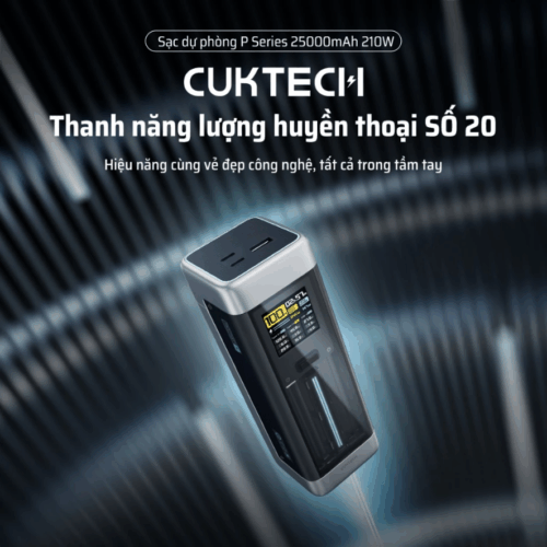 Pin sạc dự phòng Cuktech 20 Power Bank 25.000mAh 210W (P23)