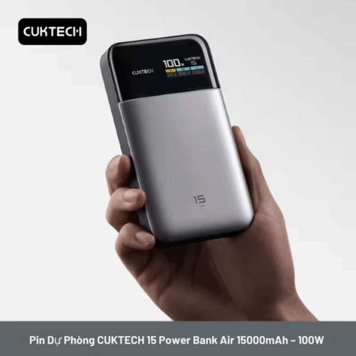 Pin sạc dự phòng Cuktech 15 Air Power Bank 15.000mAh 100W (PB150S)
