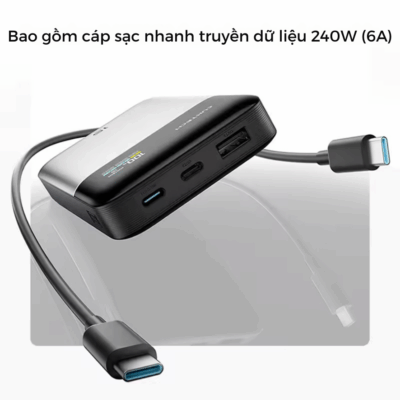 Pin sạc dự phòng Cuktech 15 Air Power Bank 15.000mAh 100W (PB150S) - Khám phá giới hạn mới của sự di động với <strong>Cuktech 15 Air Power Bank 15.000mAh</strong> (PB150S), viên pin dự phòng tiên phong ứng dụng công nghệ pin Silicon-Carbon siêu mỏng nhẹ. Với dung lượng 15.000mAh nhưng kích thước chỉ tương đương các dòng 10.000mAh, Cuktech 15 Air định nghĩa lại sự gọn nhẹ. Sản phẩm sở hữu công suất sạc ra tối đa lên đến 100W, sẵn sàng nạp năng lượng cho cả laptop, MacBook và các thiết bị di động với tốc độ đáng kinh ngạc. Ba cổng sạc đa dụng (2 USB-C, 1 USB-A) cùng màn hình LED hiển thị thông minh giúp bạn dễ dàng quản lý năng lượng. Với thiết kế thanh lịch và hiệu năng mạnh mẽ, <strong>Cuktech 15 Air Power Bank 15.000mAh</strong> là giải pháp năng lượng hoàn hảo cho người dùng hiện đại, luôn di chuyển.