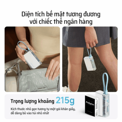 Pin sạc dự phòng Cuktech CP13 10.000mAh Power Bank 33W (LPB100) - Nói lời tạm biệt với những sợi cáp sạc rối rắm! <strong>Cuktech CP13 10.000mAh Power Bank 33W</strong> (LPB100) là giải pháp năng lượng "tất cả trong một" mà bạn hằng mong đợi. Tích hợp sẵn một sợi cáp Type-C sạc nhanh, sản phẩm mang đến sự tiện lợi tối đa, chỉ cần lấy ra và sạc. Với công suất đầu ra mạnh mẽ 33W, hỗ trợ đầy đủ các chuẩn sạc nhanh PD, PPS, QC, viên pin này dễ dàng nạp năng lượng tốc độ cao cho iPhone, Samsung và nhiều thiết bị khác. Thiết kế siêu nhỏ gọn, thời trang, kèm màn hình LED hiển thị pin chính xác, cùng khả năng sạc 3 thiết bị cùng lúc. <strong>Cuktech CP13 10.000mAh Power Bank 33W</strong> chính là người bạn đồng hành hoàn hảo, giúp bạn luôn kết nối mà không cần mang theo bất kỳ sợi cáp nào khác.