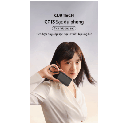 Pin sạc dự phòng Cuktech CP13 10.000mAh Power Bank 33W (LPB100)