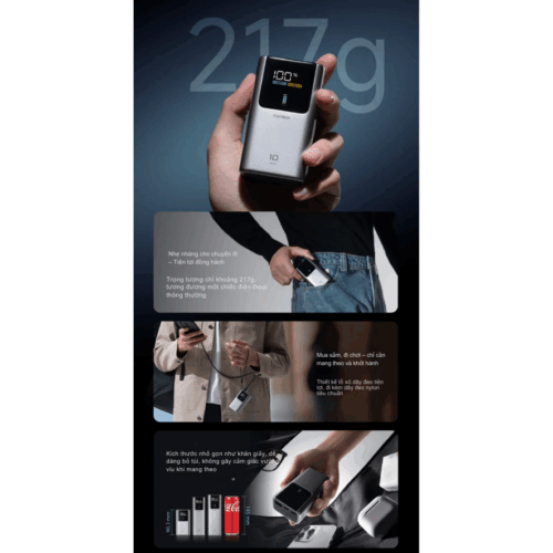 Cuktech No.10 Mini Power Bank 10.000mAh 55W (PB1055) - Hình ảnh 6