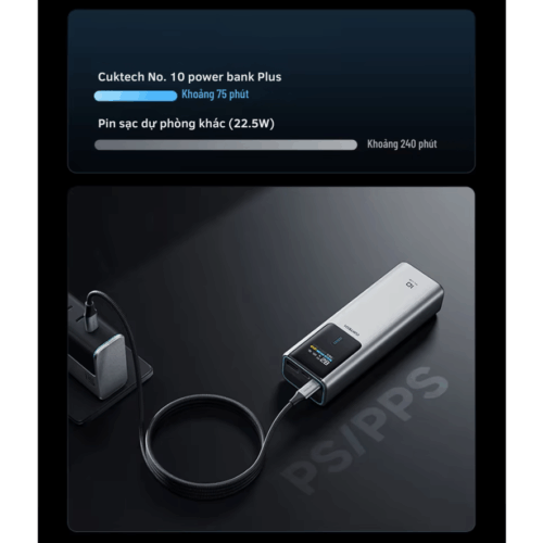 Pin sạc dự phòng Cuktech No.10 Plus Power Bank 15.000mAh 150W (PB150P) - Hình ảnh 8