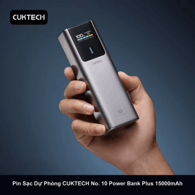 Pin sạc dự phòng Cuktech No.10 Plus Power Bank 15.000mAh 150W (PB150P)