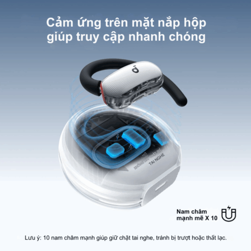 Tai nghe thể thao Anker Soundcore V40i - A3878, thiết kế trong suốt, chống nước IP55, trải nghiệm dễ chịu ấn tượng - Hình ảnh 4