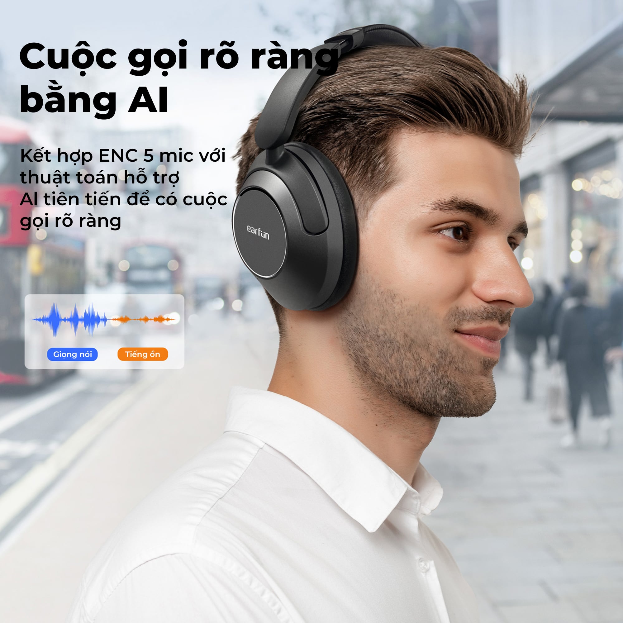 Tai nghe Bluetooth chụp tai Earfun Wave Pro -
