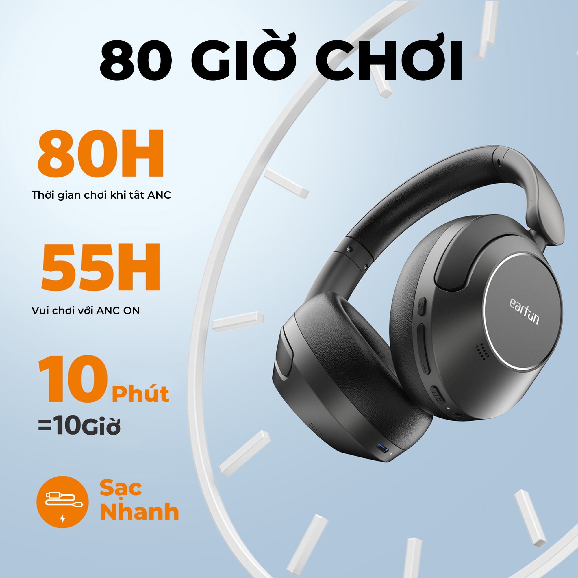 Tai nghe Bluetooth chụp tai Earfun Wave Pro -
