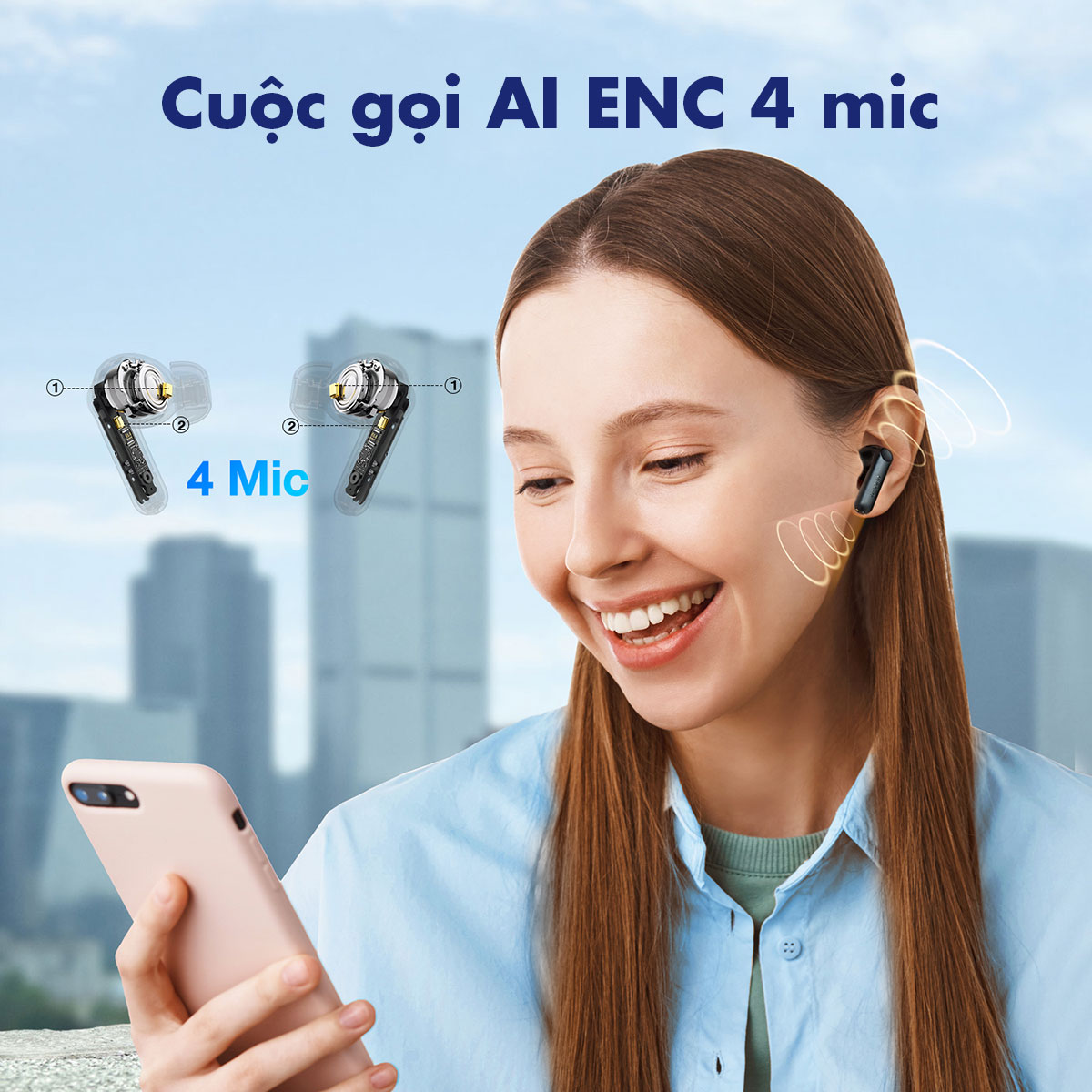Tai nghe Bluetooth Earfun Air Life -