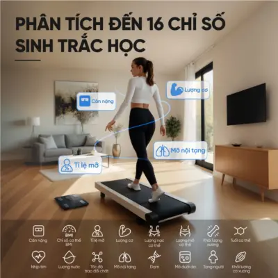 Cân Điện Tử Thông Minh eufy C20 - Hàng Chính Hãng | Phân Tích 16 Chỉ Số Cơ Thể, Kết Nối App EufyLife - Khám phá ngay cân điện tử thông minh <strong>eufy C20</strong>, người bạn đồng hành lý tưởng trên hành trình chăm sóc sức khỏe toàn diện. Với khả năng phân tích chính xác 16 chỉ số sinh trắc học quan trọng, <strong>eufy C20</strong> giúp bạn thấu hiểu cơ thể một cách sâu sắc nhất. Thiết bị sở hữu thiết kế tinh tế, màn hình TFT 3.36 inch hiển thị thông tin trực quan và kết nối dễ dàng với ứng dụng EufyLife qua Bluetooth. Theo dõi tiến trình, đặt mục tiêu và quản lý sức khỏe cho cả gia đình chưa bao giờ dễ dàng đến thế. Với độ chính xác cao và khả năng lưu trữ không giới hạn hồ sơ người dùng, đây là lựa chọn hoàn hảo cho mọi gia đình hiện đại.
