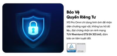 Robot hút bụi lau sàn eufy X10 Pro Omni - Nâng tầm trải nghiệm dọn dẹp nhà cửa với <strong>Robot hút bụi lau sàn eufy X10 Pro Omni</strong>, giải pháp làm sạch thông minh và toàn diện đến từ thương hiệu uy tín Eufy. Sản phẩm sở hữu lực hút mạnh mẽ 8.000 Pa, hệ thống lau xoay kép MopMaster™ 2.0 tạo áp lực 1kg và công nghệ AI.See™ nhận diện hơn 100 vật thể, giúp làm sạch sâu mọi ngóc ngách và né tránh chướng ngại vật một cách thông minh. Điểm nhấn của <strong>eufy X10 Pro Omni</strong> là trạm sạc Omni đa năng, tự động giặt giẻ, sấy khô bằng khí nóng, hút rác và châm nước, mang đến sự tiện lợi rảnh tay tuyệt đối. Đây là trợ thủ đắc lực cho mọi gia đình hiện đại, đặc biệt là nhà có nuôi thú cưng.