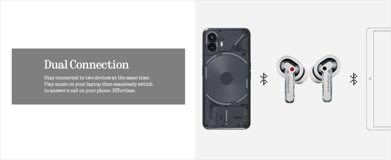 Tai nghe Bluetooth Nothing Ear (a) B162, ANC 45dB, Driver 11mm, Hi-Res Audio, Pin 42.5H Tai nghe Bluetooth Nothing Ear (a) B162, ANC 45dB, Driver 11mm, Hi-Res Audio, Pin 42.5H - Tai nghe<strong> Nothing Ear (a) B162</strong> với công nghệ <strong>B162</strong>, driver 11mm, âm thanh Hi-Res (LDAC), ANC 45dB, pin 9.5H (tai nghe) và 42.5H (với hộp sạc). Thiết kế trong suốt, 3 mic mỗi tai, giảm nhiễu 60%, IP54 chống nước. Tích hợp ChatGPT khi dùng với điện thoại Nothing, tùy chỉnh qua app Nothing X. Bảo hành 12 tháng, lý tưởng cho nghe nhạc, gọi điện.