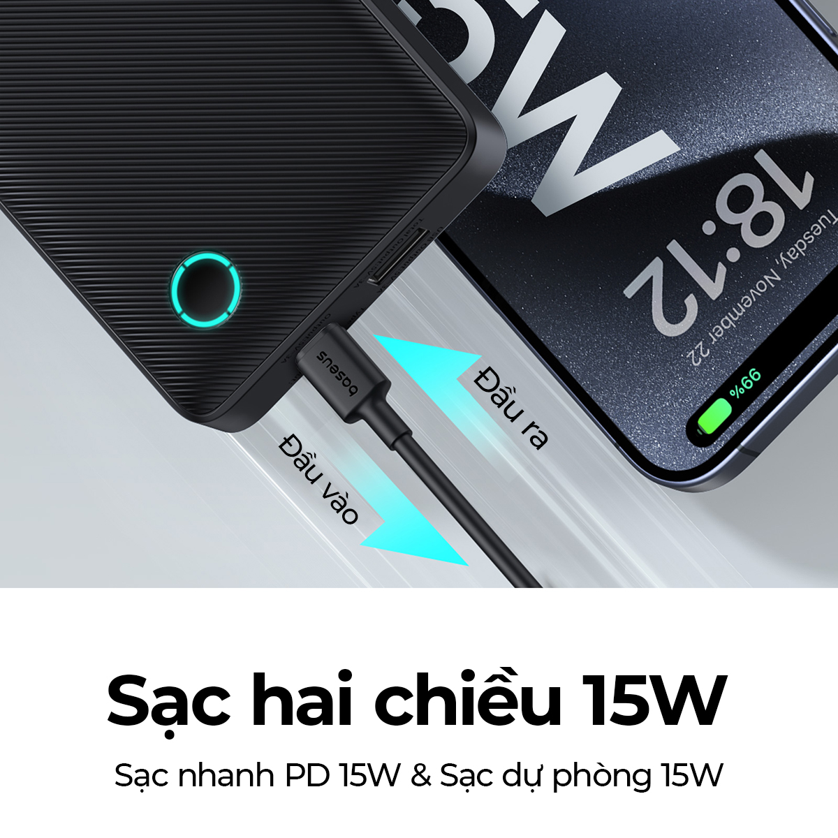 Sạc Dự Phòng Baseus Airpow Lite Power Bank 10000mAh 15W -