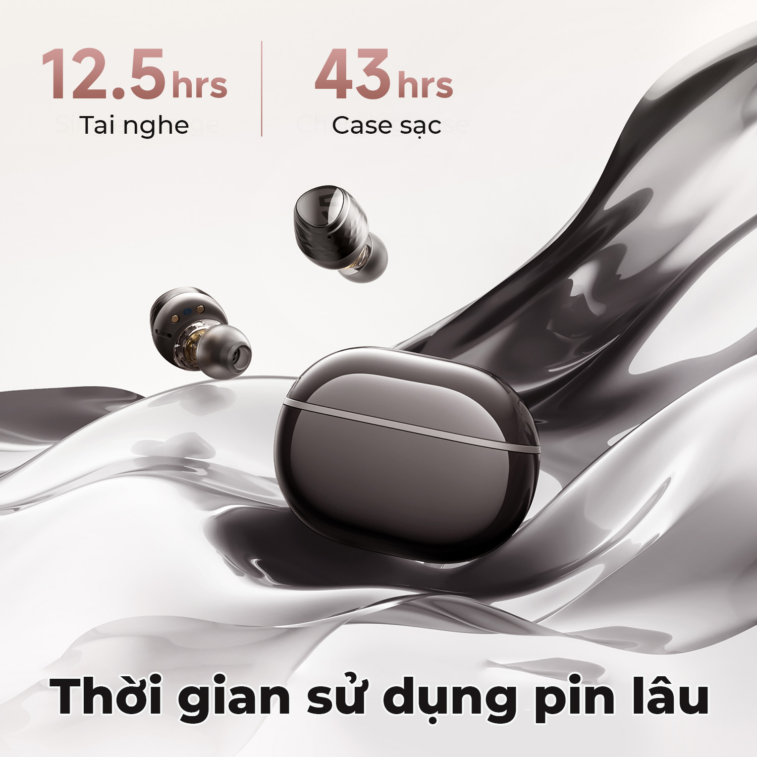 Tai nghe Bluetooth thể thao SoundPEATS Engine4, In-Ear, Coaxial Dual Driver, LDAC Hi-Res, Pin 43H, IPX4, Bluetooth 5.3, ENC Tai nghe Bluetooth thể thao SoundPEATS Engine4, In-Ear, Coaxial Dual Driver, LDAC Hi-Res, Pin 43H, IPX4, Bluetooth 5.3, ENC - Tai nghe <strong>SoundPEATS Engine4</strong> với công nghệ <strong>SoundPEATS Engine4</strong>, thiết kế in-ear, Coaxial Dual Driver (10mm+6mm), âm thanh Hi-Res LDAC. Pin 12.5H (tai nghe), 43H (với hộp sạc), sạc USB-C. IPX4 chống nước, 4 mic ENC, Bluetooth 5.3, độ trễ 70ms (Game Mode). App PeatsAudio tùy chỉnh EQ. Bảo hành 12 tháng, lý tưởng cho thể thao, nghe nhạc.