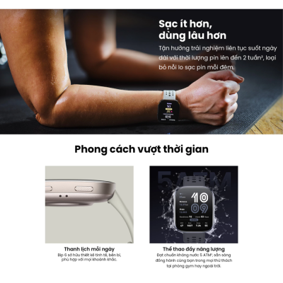 Đồng Hồ Thông Minh Amazfit Bip6 - Trợ Thủ Toàn Diện Cho Sức Khỏe và Phong Cách Amazfit Bip6