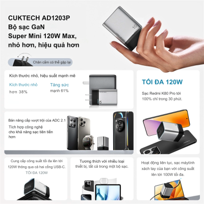 Cuktech 10 mini 120W AD1203P