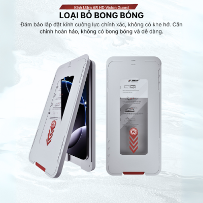 Kính Cường Lực Zeelot SOLIDsleek Ultra 2.5D Trong Suốt Cho IP 15Promax/16Promax và 17 Series Zeelot SOLIDsleek Ultra 2.5D