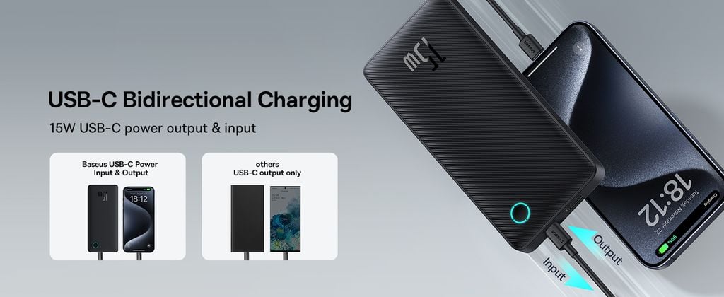 Sạc dự phòng hiệu Baseus Airpow Lite 10000mAh 15W -
