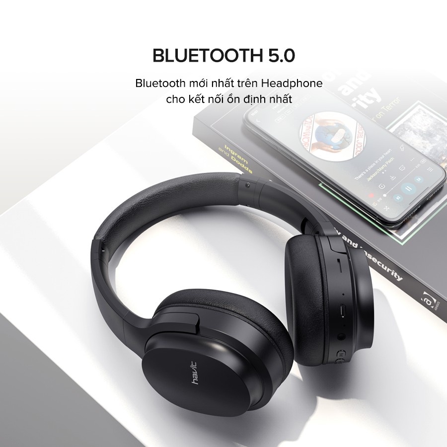 Tai Nghe Headphone HAVIT i62, Driver 40mm, Bluetooth 5.0, Gập Gọn 90, Nghe Đến 20H - Hàng Chính Hãng Tai Nghe Headphone HAVIT i62, Driver 40mm, Bluetooth 5.0, Gập Gọn 90, Nghe Đến 20H - Hàng Chính Hãng - Hòa mình vào thế giới âm nhạc sống động và tận hưởng sự thoải mái suốt cả ngày dài với tai nghe headphone <strong>HAVIT i62</strong>. Được trang bị màng loa lớn 40mm, sản phẩm mang đến chất âm bùng nổ với dải bass sâu lắng, mạnh mẽ. Thiết kế công thái học với đệm tai siêu mềm mại đảm bảo cảm giác đeo dễ chịu, không gây đau mỏi. Tận hưởng đến 20 giờ nghe nhạc không gián đoạn nhờ kết nối Bluetooth 5.0 ổn định và tiết kiệm năng lượng. Đặc biệt, thiết kế gập gọn 90° độc đáo giúp bạn dễ dàng cất giữ và mang theo mọi lúc mọi nơi. <strong>HAVIT i62</strong> là người bạn đồng hành lý tưởng cho công việc, học tập và mọi hành trình.