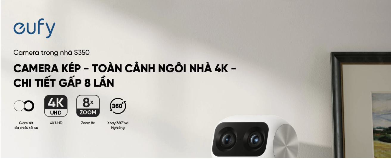 Camera trong nhà Eufy Indoor S350 Camera trong nhà Eufy Indoor S350 - Hình ảnh 7