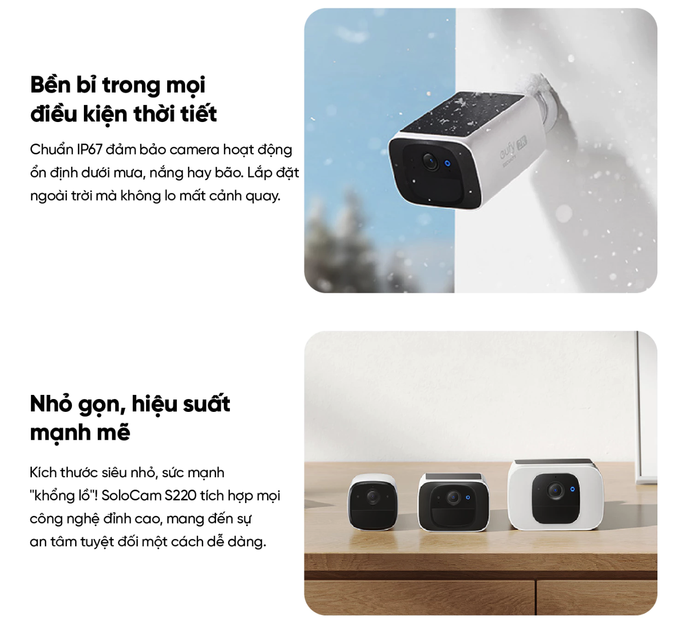 Camera ngoài trời Eufy SoloCam S220 Camera ngoài trời SoloCam S220 - Hình ảnh 11