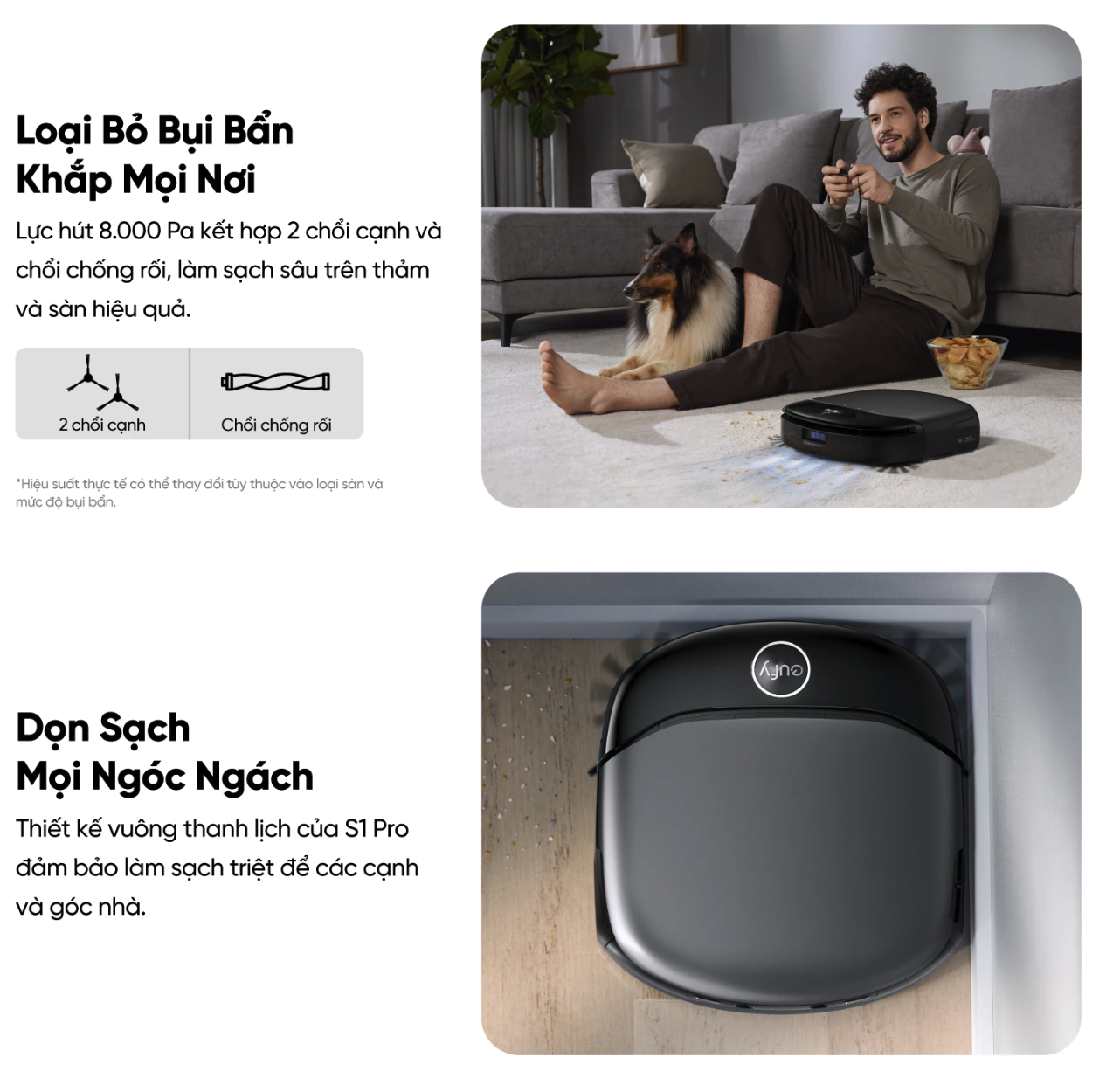 Robot hút bụi lau sàn Eufy Omni S1 Pro Robot hút bụi lau sàn eufy Omni S1 Pro - Hình ảnh 17