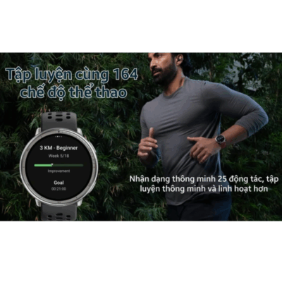 Đồng Hồ Thông Minh Amazfit Active 2 - Nâng Tầm Luyện Tập, Tối Ưu Sức Khỏe - Chinh phục mọi mục tiêu với <strong>Đồng hồ Amazfit Active 2</strong>, người bạn đồng hành không thể thiếu cho lối sống năng động. Phiên bản nâng cấp này mang đến thiết kế cao cấp, màn hình AMOLED sắc nét, cùng loạt tính năng theo dõi sức khỏe và thể thao chuyên sâu. Với GPS đa băng tần chính xác, hơn 150 chế độ luyện tập, đo SpO2, nhịp tim 24/7 và theo dõi giấc ngủ, <strong>Amazfit Active 2</strong> giúp bạn hiểu rõ cơ thể mình hơn bao giờ hết. Tích hợp Zepp OS mượt mà, thời lượng pin ấn tượng và khả năng gọi điện Bluetooth, <strong>Đồng hồ Amazfit Active 2</strong> sẽ thúc đẩy bạn vượt qua giới hạn và sống khỏe mạnh hơn mỗi ngày.