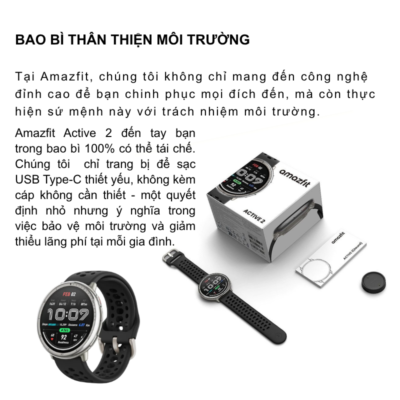 Đồng Hồ Thông Minh Amazfit Active 2 - Nâng Tầm Luyện Tập, Tối Ưu Sức Khỏe Đồng Hồ Thông Minh Amazfit Active 2 - Nâng Tầm Luyện Tập, Tối Ưu Sức Khỏe - Hình ảnh 7