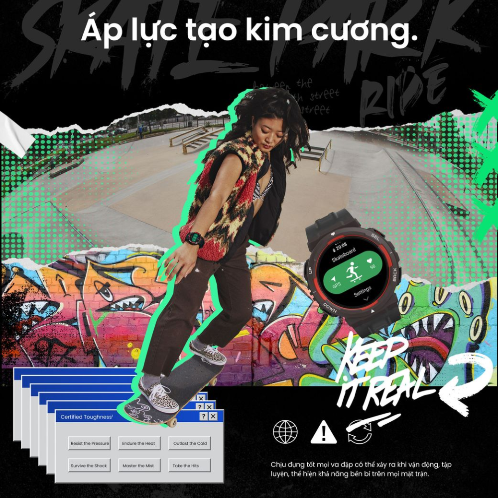 Đồng Hồ Thông Minh Amazfit Active Edge - Bền Bỉ Vượt Trội, Năng Động Không Giới Hạn Amazfit Active Edge