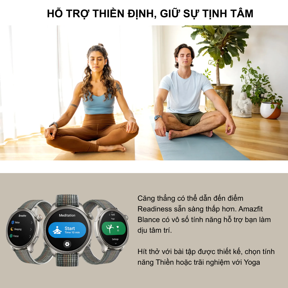 Đồng Hồ Thông Minh Amazfit Balance - Cân Bằng Toàn Diện Thân, Tâm, Nâng Tầm Sức Khỏe Amazfit Balance