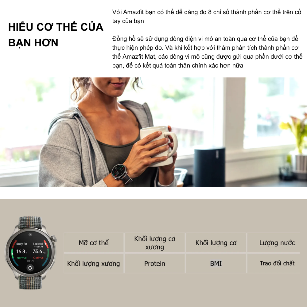 Đồng Hồ Thông Minh Amazfit Balance - Cân Bằng Toàn Diện Thân, Tâm, Nâng Tầm Sức Khỏe Amazfit Balance