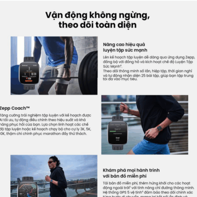 Đồng Hồ Thông Minh Amazfit Bip6 - Trợ Thủ Toàn Diện Cho Sức Khỏe và Phong Cách Amazfit Bip6