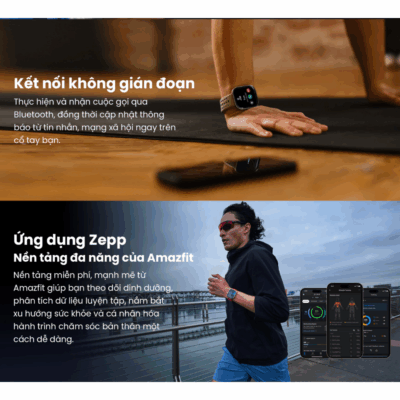 Đồng Hồ Thông Minh Amazfit Bip6 - Trợ Thủ Toàn Diện Cho Sức Khỏe và Phong Cách - Khám phá thế giới công nghệ đeo tay với <strong>Đồng hồ Amazfit Bip6</strong>, người bạn đồng hành lý tưởng cho cuộc sống năng động của bạn. Với màn hình sắc nét, thời lượng pin siêu dài và thiết kế thời trang, <strong>Amazfit Bip6</strong> không chỉ hiển thị giờ mà còn theo dõi toàn diện sức khỏe của bạn từ nhịp tim, giấc ngủ đến mức độ căng thẳng. Tích hợp định vị GPS, hơn 100 chế độ thể thao và khả năng nhận thông báo thông minh, <strong>Đồng hồ Amazfit Bip6</strong> giúp bạn luôn kết nối và kiểm soát mọi hoạt động, nâng cao chất lượng cuộc sống và phong cách cá nhân một cách hiệu quả.