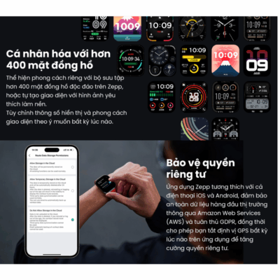 Đồng Hồ Thông Minh Amazfit Bip6 - Trợ Thủ Toàn Diện Cho Sức Khỏe và Phong Cách - Khám phá thế giới công nghệ đeo tay với <strong>Đồng hồ Amazfit Bip6</strong>, người bạn đồng hành lý tưởng cho cuộc sống năng động của bạn. Với màn hình sắc nét, thời lượng pin siêu dài và thiết kế thời trang, <strong>Amazfit Bip6</strong> không chỉ hiển thị giờ mà còn theo dõi toàn diện sức khỏe của bạn từ nhịp tim, giấc ngủ đến mức độ căng thẳng. Tích hợp định vị GPS, hơn 100 chế độ thể thao và khả năng nhận thông báo thông minh, <strong>Đồng hồ Amazfit Bip6</strong> giúp bạn luôn kết nối và kiểm soát mọi hoạt động, nâng cao chất lượng cuộc sống và phong cách cá nhân một cách hiệu quả.
